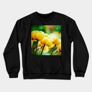 Tulip Flower Print Crewneck Sweatshirt